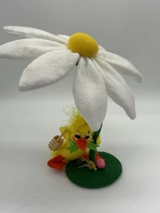 Annalee Ente mit Korb, Eiern und repositionierbarem großen weißen Gänseblümchen - Bild 1 von 6