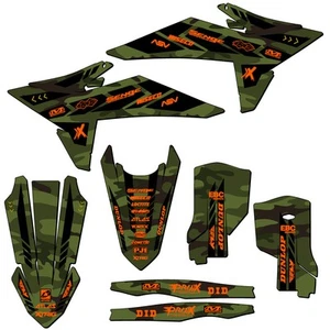 2025 SX APACHE Green Senge Graphics Kit Compatible with KTM - Foto 1 di 10