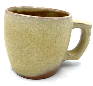 Vintage Frankoma Pottery Plainsman Brown Large 5C Coffee Mug Cup Handle EUC - Picture 1 of 7