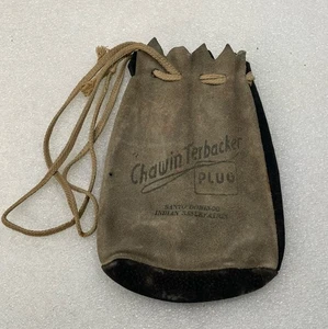Santo Domingo Reserva Indígena Chawin Terbacker Tapón Tabaco Bolsa de Cuero - Imagen 1 de 7