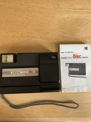 Vintage Kodak Tele Disc Point & Shoot Film Camera Works w/manual - Image 1 of 4