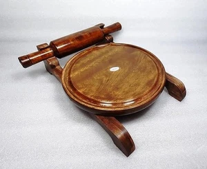 Holz Chakla Belan Roti Rollbrett Set Code 19 - Bild 1 von 5