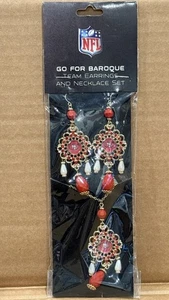 San Fransisco 49er Baroque Necklace and Earring Set NFL Licensed Little Earth Co - Picture 1 of 5