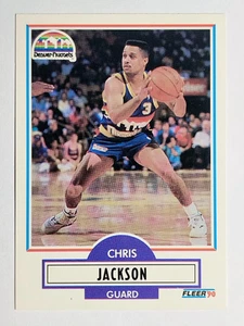 1990-91 Fleer Update #U25 Chris Jackson RC - Picture 1 of 2