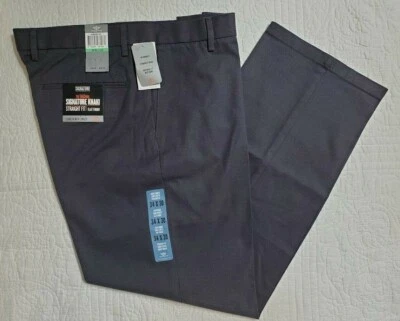 NEW Men's Dockers Signature Straight Fit D2 Gray/Blue Plaid 408280104 Many Sizes - Image 1 of 4