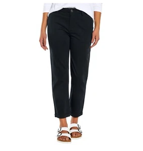 Neu mit Etikett Gap Damen klassische Twillhose mit Taschen. Größe 6. True Black - Bild 1 von 8