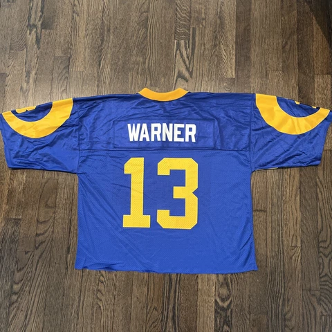 St Louis Rams Kurt Warner jersey size XL Puma damaged read description Cover