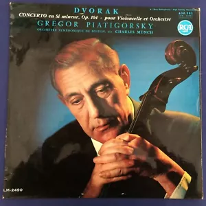 CLASSICAL LP- Dvorak -CONCERTO -Gregor Piatigorsky-RCA France 1961 Original 12'' - Foto 1 di 4