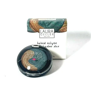 Laura Geller Eyeshadow Baked Eclipse Eye Shadow Duo Bronze / Emerald - Picture 1 of 6