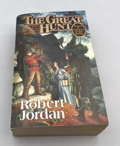 Robert Jordan Wheel of Time THE GREAT HUNT 1991 Book Fantasy Paperback Tor - Picture 1 of 5