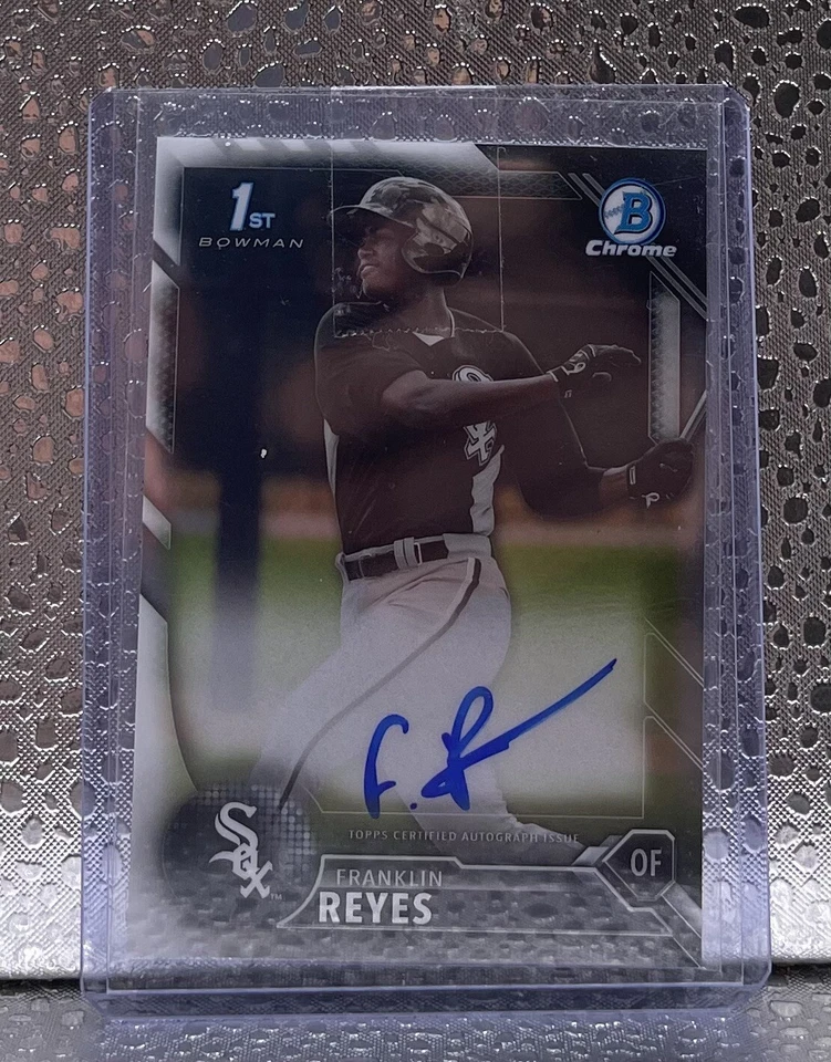 2016 Bowman Chrome 1st Franklin Reyes White Sox Auto BCAP-FR - Image 1 of 2