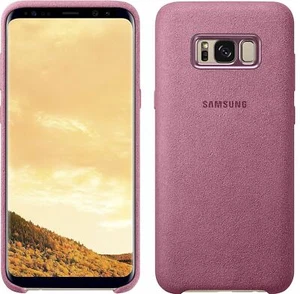 Samsung Galaxy S8+ Alcantara Suede Clip On Protective Case Cover - Pink - Picture 1 of 4