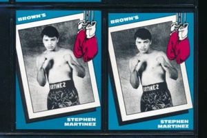Lot (2) 1990 Brown's Boxing #39 Stephen Martinez Jr. Middleweight (AL72) SWSW6 - Picture 1 of 2