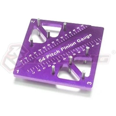 3RACING ST-007 ALUMINIUM Pinion & Camber Gauge 1/10 1/12 RC ONROAD TOURING CAR - Image 1 of 4