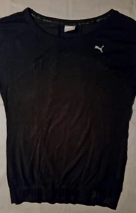 Damen Sport Shirt Puma Gr. 38 schwarz nicht getragen AW 48 cm L 61 cm - Bild 1 von 4
