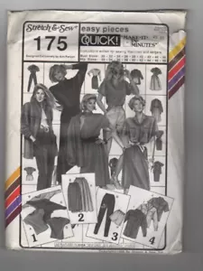 STRETCH & SEW pattern#175 top jacket pants skirt Sz 4 6 8 10 12 14 16 18 20 22 2 - Picture 1 of 3
