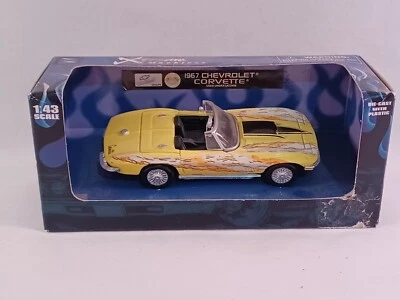 1967 Chevy Corvette Convertible 427 c.i. Yellow New-Ray NIP Diecast 1:43 - Image 1 of 4