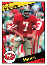 Guy Benjamin San Francisco 49ers QB Chris51 Parody Football Card