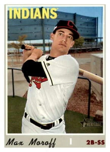 2019 Topps Heritage High Number #671 Max Moroff Cleveland Indians - Picture 1 of 2