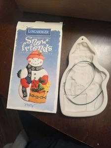 1997 Longaberger Keramik kühler Schneemann Keksform Schnee Freunde Serie-Neu im Karton - Bild 1 von 5