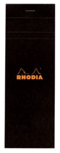 Rhodia Heftgebunden Millimeterpapier Notizblock in Schwarz - 3 x 8,25 - Neu - R82009 - Bild 1 von 2
