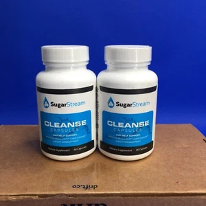 SugarStream Cleanse Digestive Liver & Weight Management 60 Capsules (Lot of 2) - Picture 1 of 3