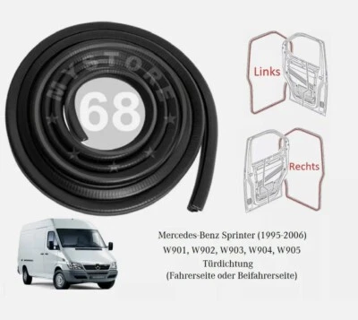 Genuine LLS Door Seal for Mercedes-Benz Sprinter W901 W905 1995-2006 - Image 1 of 4