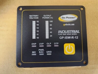 Go Power! 79999 GP-ISW-R-12 Industrial Pure Sine Wave Inverter Remote - 12 Volt  - Image 1 of 4