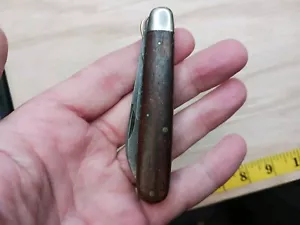 Vintage Cattaraugus electricians knife 1920-1940 Old Antique Wood Pocket Knife - Picture 1 of 24