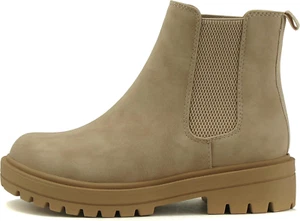 Pilot Women's Low Heel Chelsea Ankle Bootie with Double Elastic Gore - Picture 1 of 5