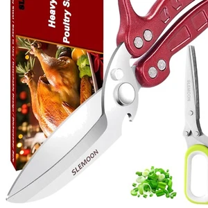 Durable Heavy Duty Kitchen Shears Set - Premium Stainless Steel Poultry Scissors - Picture 1 of 10