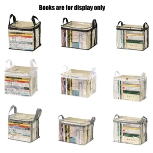 Foldable Book Box Waterproof Book Organizers Book Storage Case for Household - Picture 1 of 17