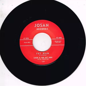 LOUIE & THE FAT MEN - FAT MAN / THE HAPPIEST (Las Vegas Gring RnB) rockabilly - Imagen 1 de 2