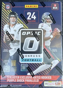 2024 Panini NFL Donruss Optic Football Blaster Box - sigillato in fabbrica - spedizione gratuita - Foto 1 di 5