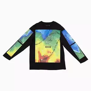 Hudson Crew Neck Sweatshirt Kids | Casual Pullover Jumper | Soft Cotton Blend - Picture 1 of 3