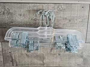 Mainetti Plastica Trasparente Clip Appendini 28cm Pacco Di 100 Pantaloni Gonne - Foto 1 di 6