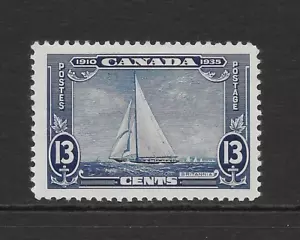 CANADA SCOTT 216 MH VF - 1935 13c DK BLUE ISSUE (A) - ROYAL YACHT BRITANNICA - Picture 1 of 2