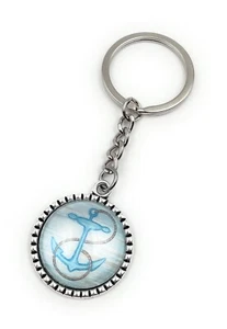 Llavero Ancla Cuerda Azul Keis Metal Colgante Encanto - Imagen 1 de 5