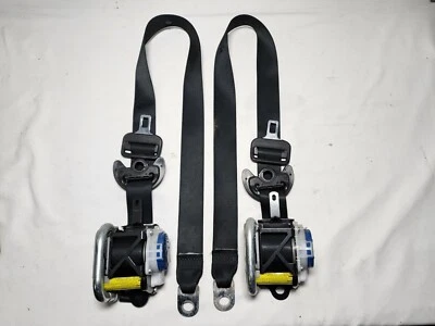 2012 - 2016 Scion TC Drivers & Passengers Front Seat Belts (OEM) Black  - Image 1 of 4