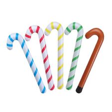 Crutch Balloons Inflatable Toys Christmas Candy Cane Santa Claus Walking Stick