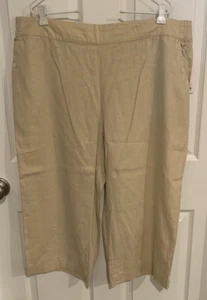 Croft & Barrow Beige Capris - XXL - NEW - Bild 1 von 4