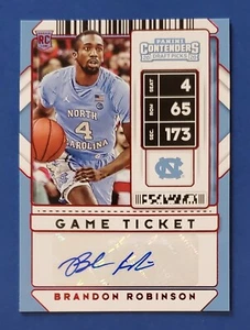 2020-21 Panini Contenders Draft Picks boleto de juego Brandon Robinson automático lámina roja - Imagen 1 de 1