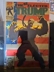 RARE SILVER Metal Donald Trump HULK 377 PATRIOT Homage COMIC - Picture 1 of 1