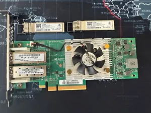 Hp Qlogic Qw972-63001 Qle2662 16gb 2-port Network Adapter 699765-001 With SFP - Picture 1 of 5