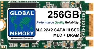SSD M.2 2242 NGFF SATA 3 MLC Con DRAM 256GB - GRADO INDUSTRIALE ULTRA AFFIDABILE - Picture 1 of 2