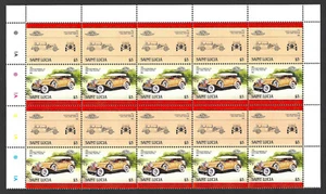 Chrysler Imperial Phaeton 1931 Vintage Car Double Postage Stamps MNH Block Of 10 - Picture 1 of 2