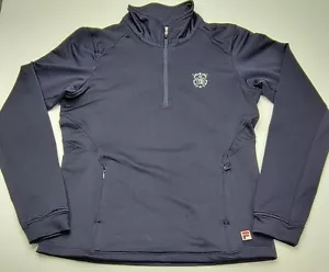 Fila Women's Long Sleeve 1/4 Zip Mock Neck Navy Blue Sweatshirt SMALL - Picture 1 of 10