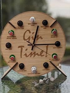 Reloj de tiempo de ginebra - diseño de soporte de botella de ginebra - Imagen 1 de 3