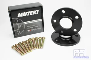Muteki Forged 10mm Hub Centric Wheel Spacer 5x100 56.1 +Stud 12x1.25 14.38 Knurl - Picture 1 of 5
