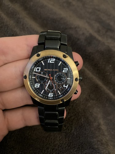 OROLOGIO DA UOMO MICHAEL KORS CAINE NERO MK8513 CRONOGRAFO QUARZO